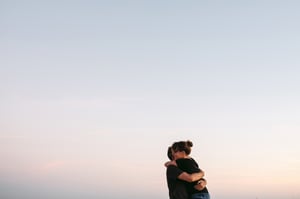couple hugging